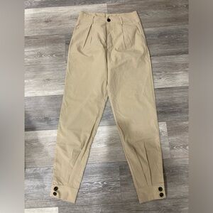 Shein Khaki Tan Pleated Pants Small